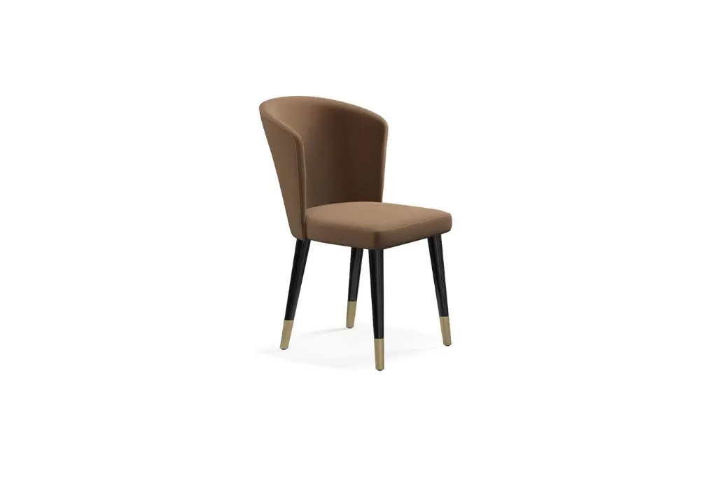 Dorian Nubuck Light Brown Dining Chair