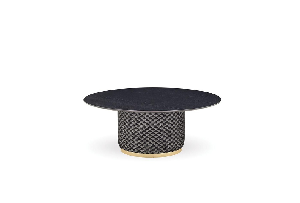 MILEO Sculpted Round Designer Coffee Table