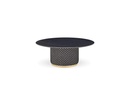 MILEO Sculpted Round Designer Coffee Table