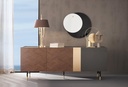 Dorian Premium Walnut Sideboard with Gold Accents