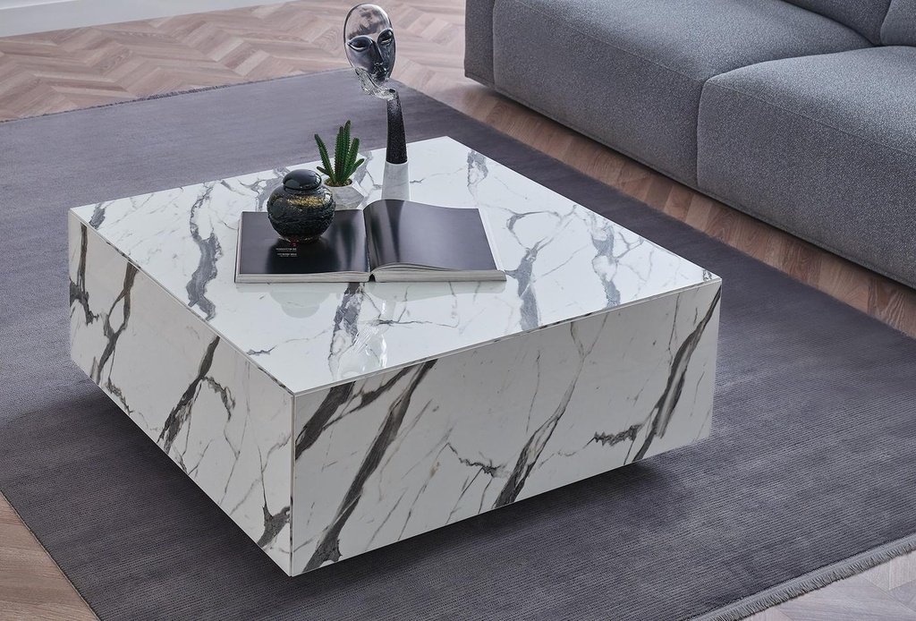 TOSCA White Marble Coffee Table