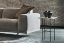 Solaro Square Side Table – Black Metal Frame & MDF Top