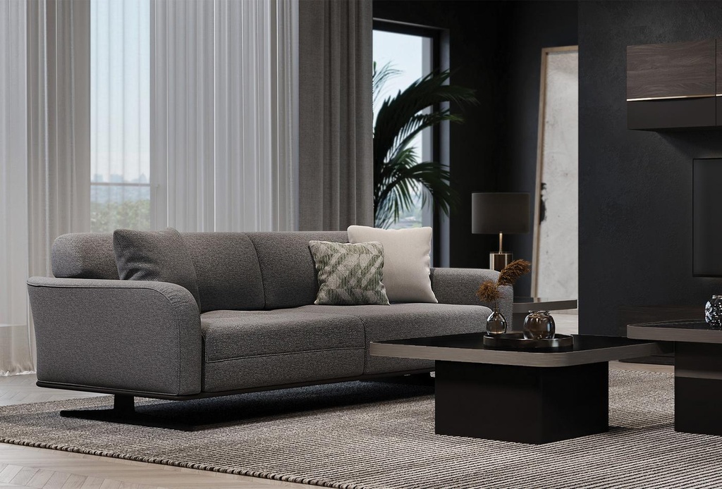 MARION 3 SEATER SOFA BED MIDDLE GRAY