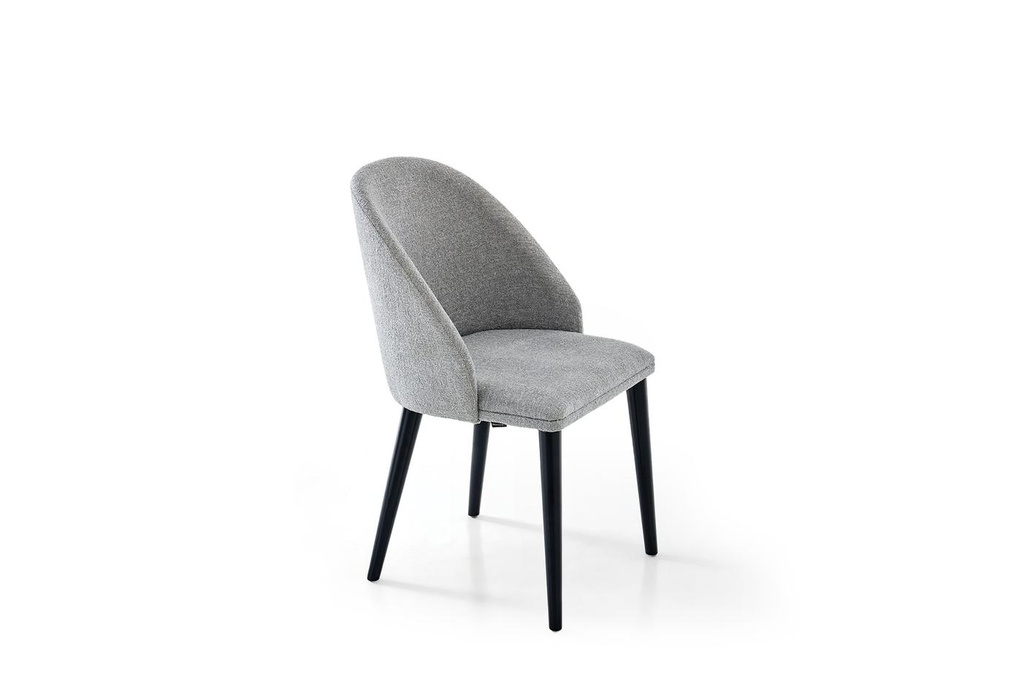 Terra Modern Dining Chair – Grey Chenille Fabric