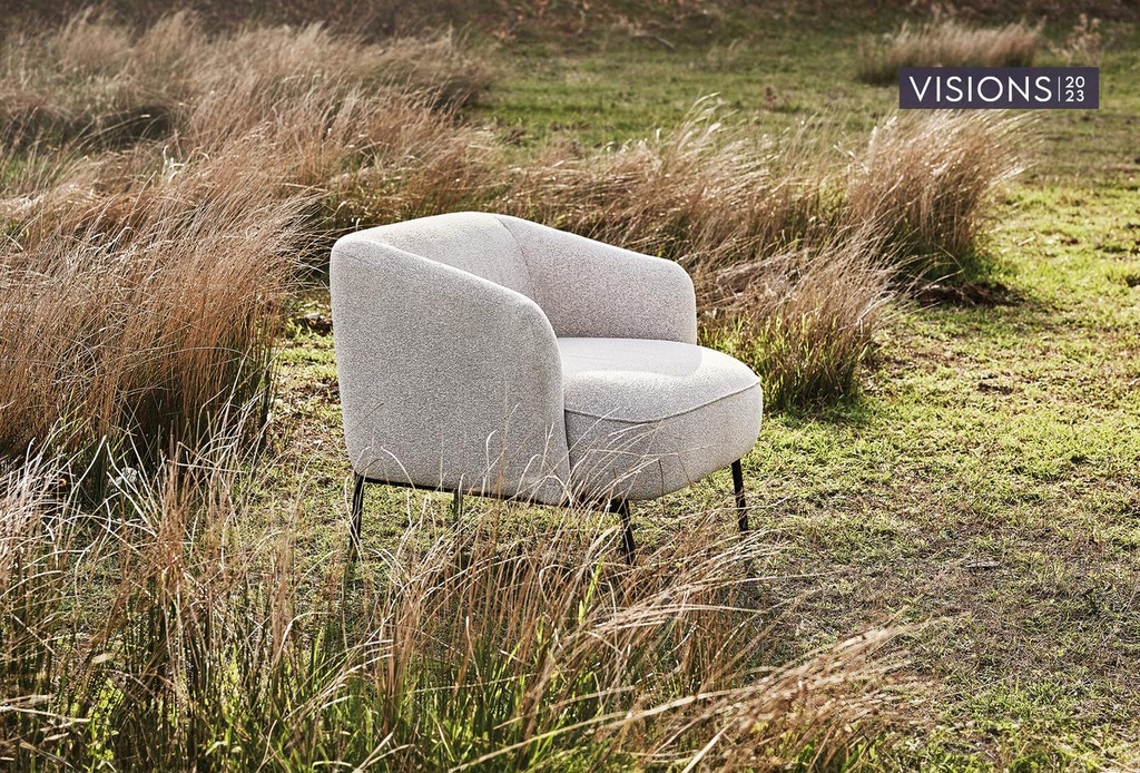 Lome Beige Linen Armchair