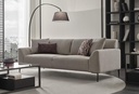Berta 3-Seater Convertible Sofa Bed with Beige Linen Fabric