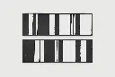 Pattern Hand-Painted Black & White Diptych