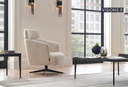SWAN SWIVEL ARMCHAIR Beige