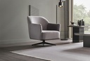 Marion Velvet Swivel Armchair