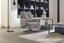 Milan Grey Swivel Armchair